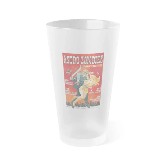 ASTRO ZOMBIES 1968 Movie Poster - Frosted Pint Glass 16oz Default Title - Go Mug Yourself