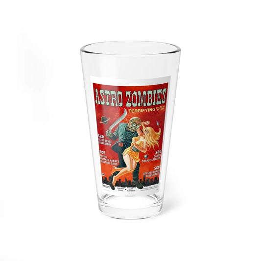 ASTRO ZOMBIES 1968 Movie Poster - Pint Glass 16oz-16oz-Go Mug Yourself