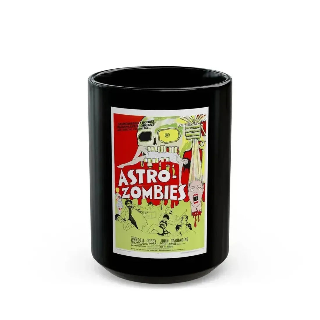 ASTRO ZOMBIES (2) 1968 Movie Poster - Black Coffee Mug 15oz - Go Mug Yourself