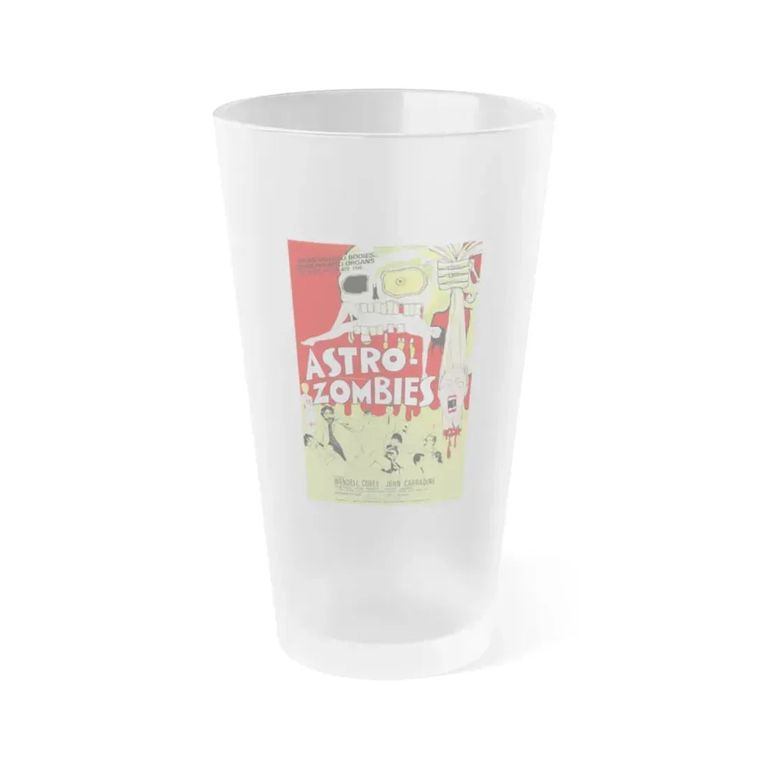 ASTRO ZOMBIES (2) 1968 Movie Poster - Frosted Pint Glass 16oz Default Title - Go Mug Yourself