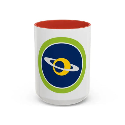 Astronomy (Boy Scout Merit Badge) Accent Coffee Mug 15oz Red - Go Mug Yourself