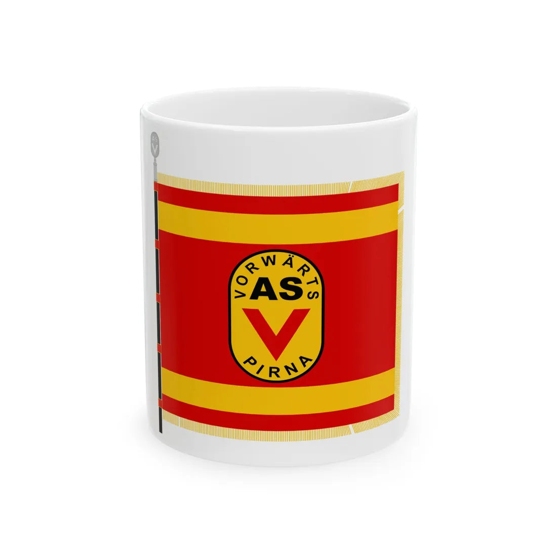 ASV ASG Pirna Fahne (Germany) White Coffee Mug 11oz - Go Mug Yourself