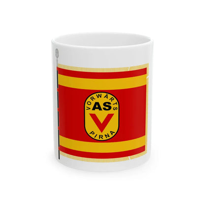 ASV ASG Pirna Fahne (Germany) White Coffee Mug 11oz - Go Mug Yourself