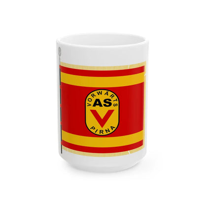 ASV ASG Pirna Fahne (Germany) White Coffee Mug 15oz - Go Mug Yourself