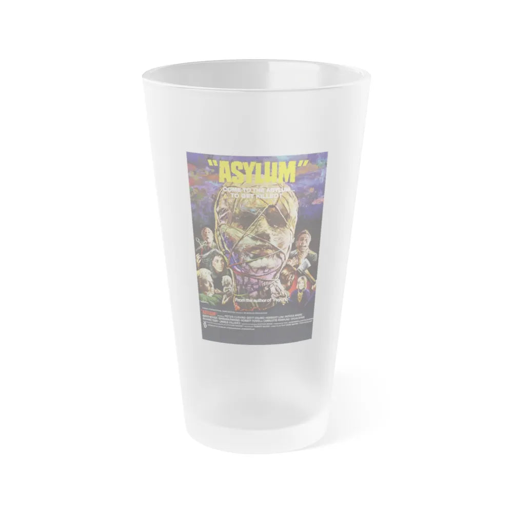 ASYLUM 1972 Movie Poster - Frosted Pint Glass 16oz-16oz-Frosted-Go Mug Yourself