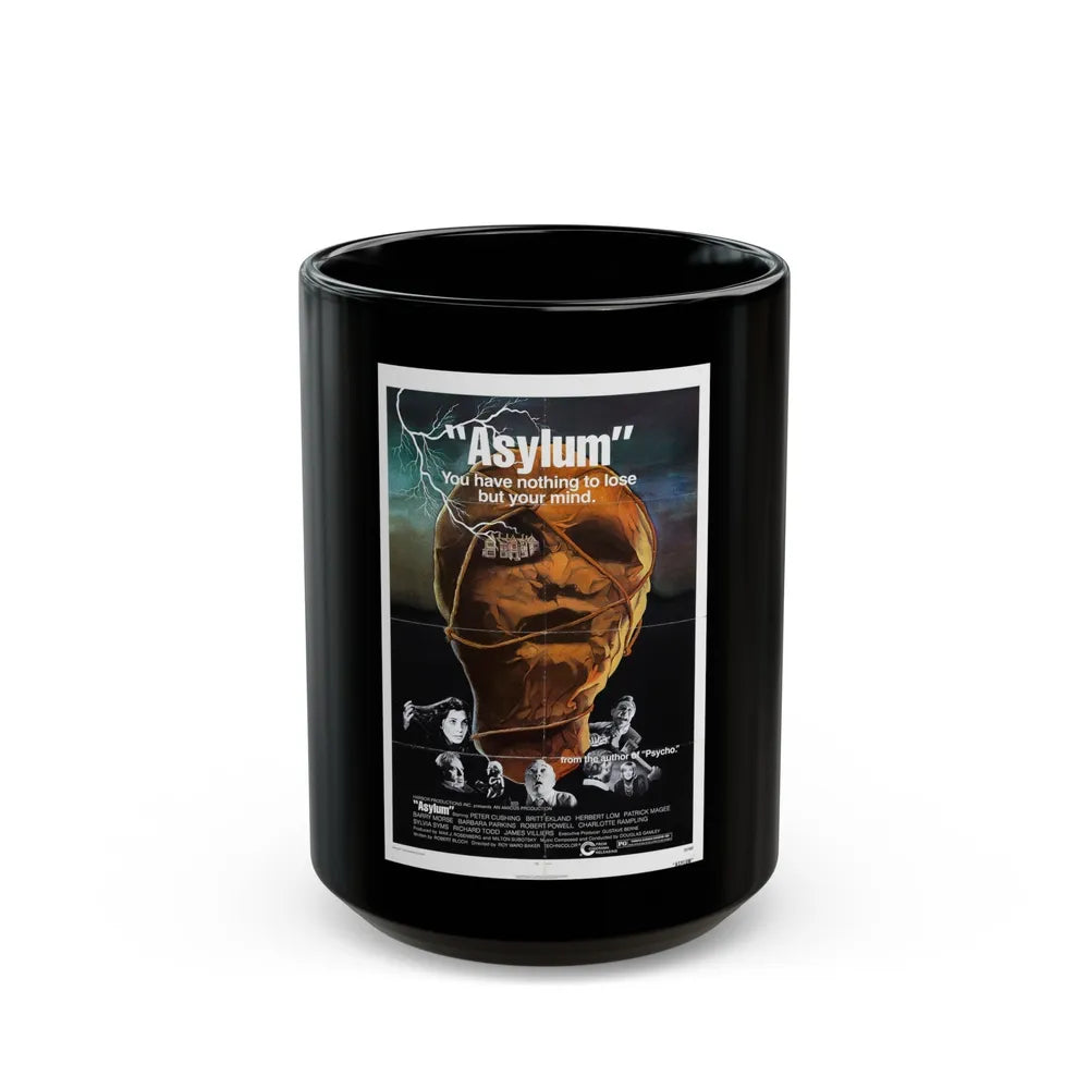 ASYLUM (2) 1972 Movie Poster - Black Coffee Mug-15oz-Go Mug Yourself