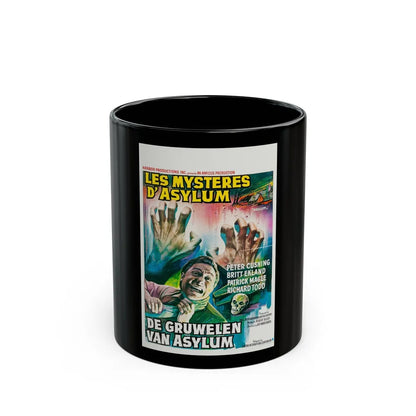 ASYLUM (BELGIAN) 1972 Movie Poster - Black Coffee Mug-11oz-Go Mug Yourself