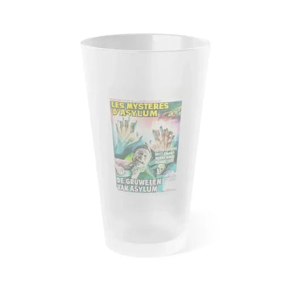 ASYLUM (BELGIAN) 1972 Movie Poster - Frosted Pint Glass 16oz 16oz Frosted - Go Mug Yourself