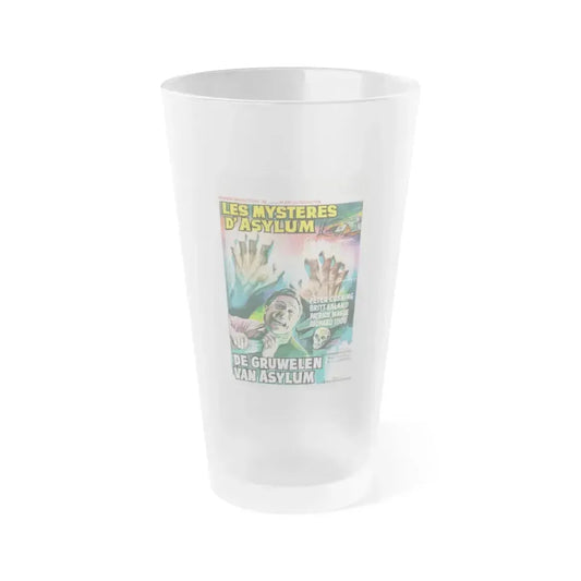 ASYLUM (BELGIAN) 1972 Movie Poster - Frosted Pint Glass 16oz 16oz Frosted - Go Mug Yourself
