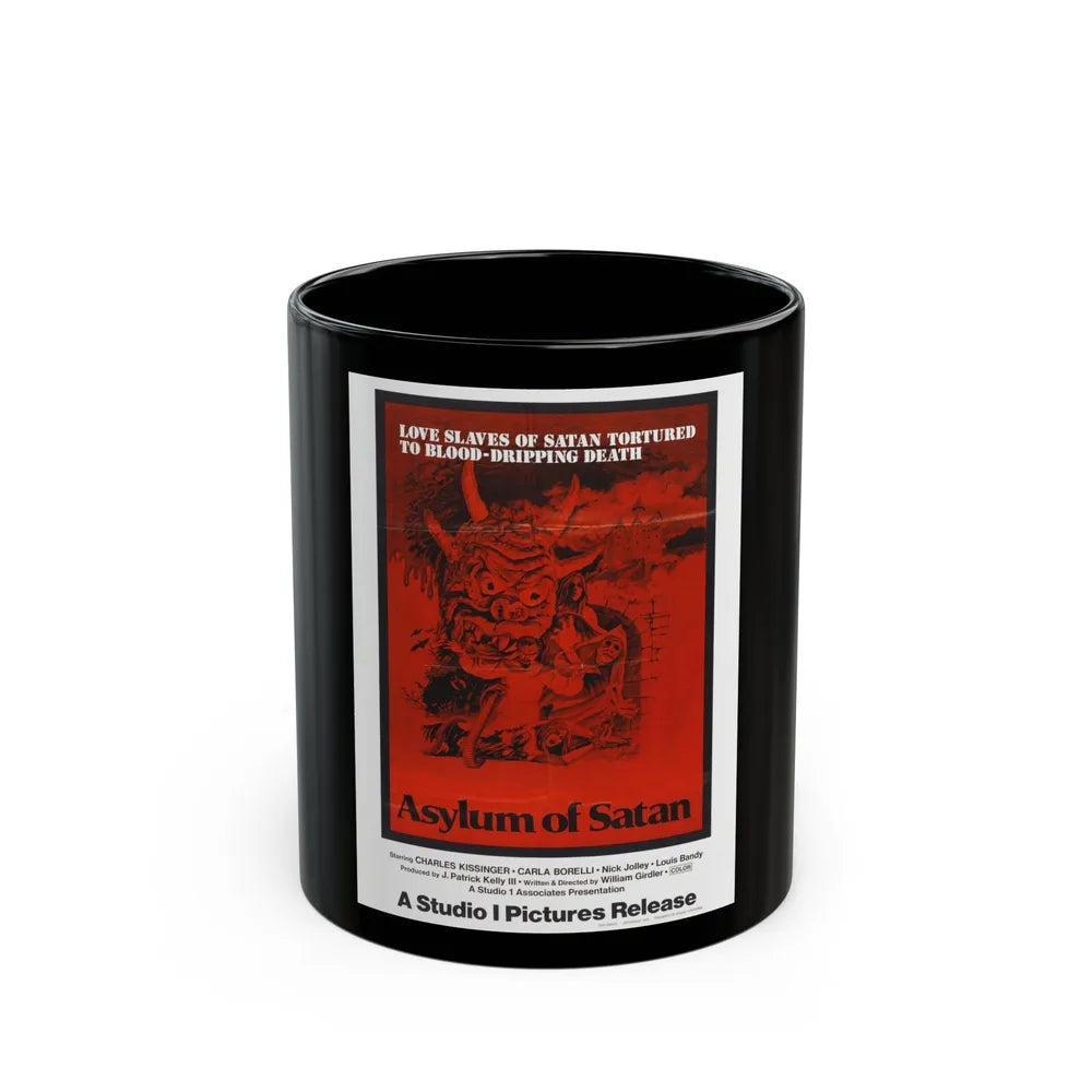 ASYLUM OF SATAN 1972 Movie Poster - Black Coffee Mug-11oz-Go Mug Yourself