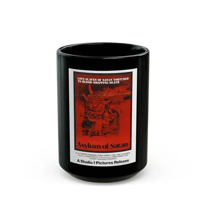 ASYLUM OF SATAN 1972 Movie Poster - Black Coffee Mug 15oz - Go Mug Yourself