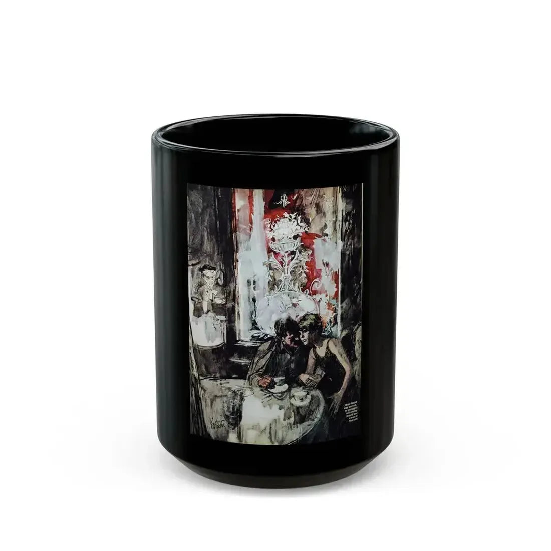 At Bertram's Hotel (Pt. 2 of 2), Good Housekeeping, April 1966 - Black Coffee Mug 15oz - Go Mug Yourself