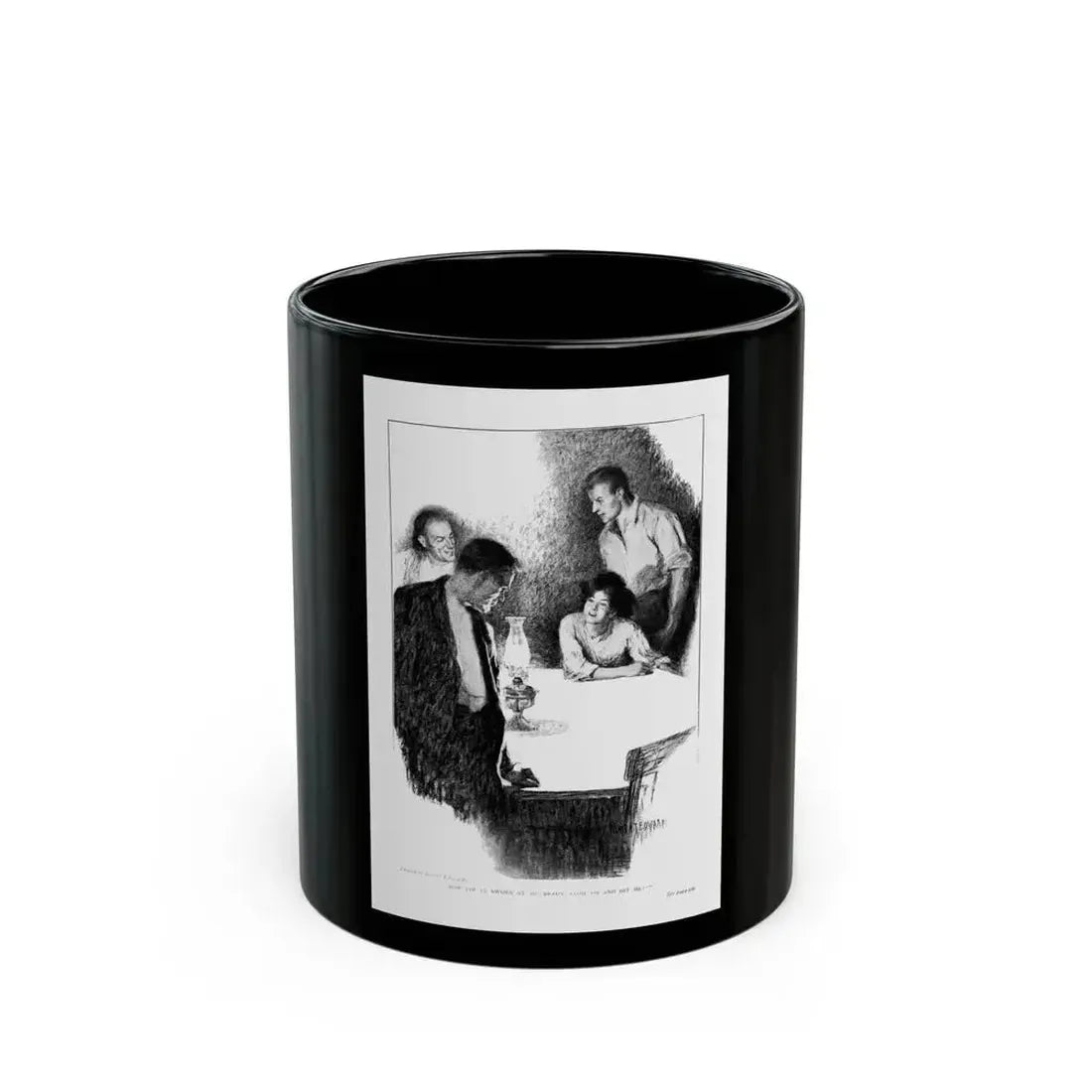 At Brady's, McClure's Magazine, April 1910 - Black Coffee Mug 11oz - Go Mug Yourself