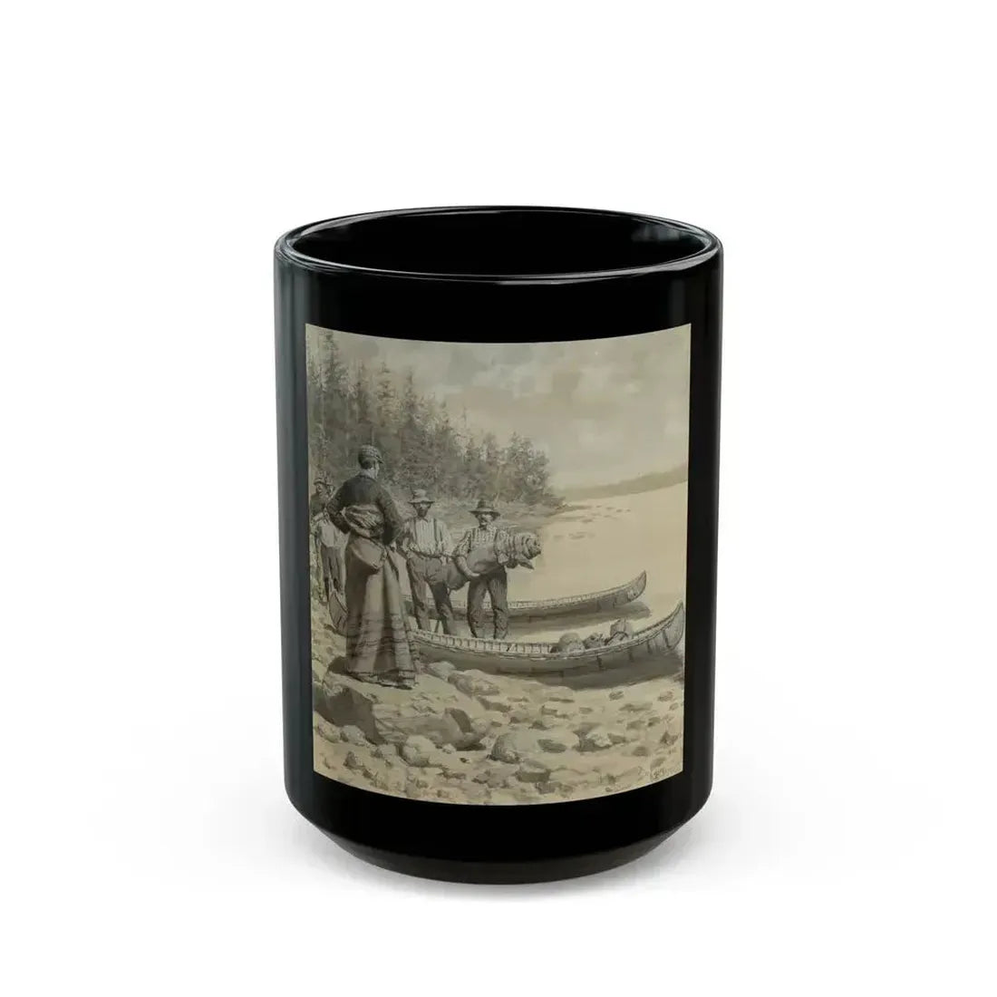 At Camp - Black Coffee Mug 15oz - Go Mug Yourself