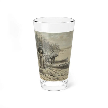 At Camp (Magazine Illustration) Pint Glass 16oz-16oz-Go Mug Yourself