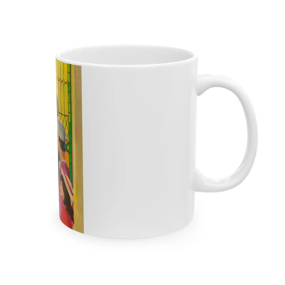 At Church - White Coffee Mug-Go Mug Yourself