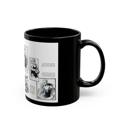 At Crystal Pier - Seen by Screenland's Artist, Screenland, August 1923 - Black Coffee Mug - Go Mug Yourself