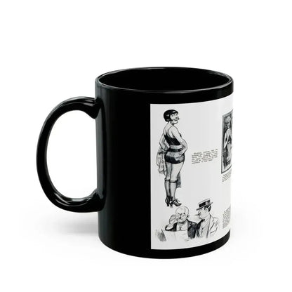 At Crystal Pier - Seen by Screenland's Artist, Screenland, August 1923 - Black Coffee Mug - Go Mug Yourself