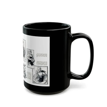 At Crystal Pier - Seen by Screenland's Artist, Screenland, August 1923 - Black Coffee Mug - Go Mug Yourself