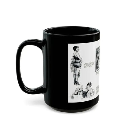At Crystal Pier - Seen by Screenland's Artist, Screenland, August 1923 - Black Coffee Mug - Go Mug Yourself