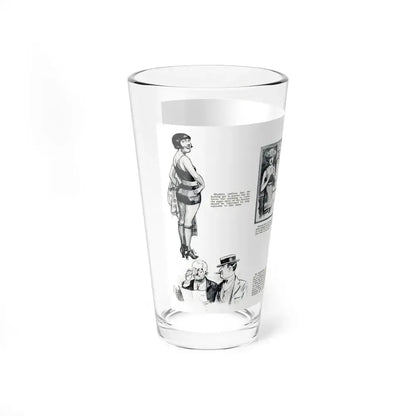 At Crystal Pier - Seen by Screenland's Artist, Screenland, August 1923 (Magazine Illustration) Pint Glass 16oz - Go Mug Yourself