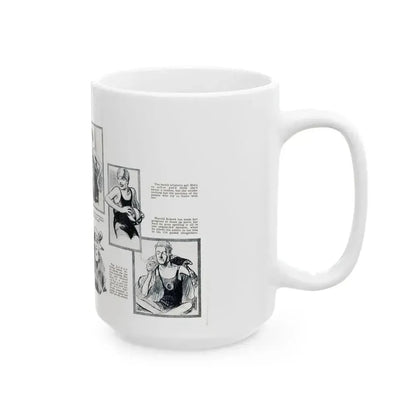 At Crystal Pier - Seen by Screenland's Artist, Screenland, August 1923 - White Coffee Mug - Go Mug Yourself