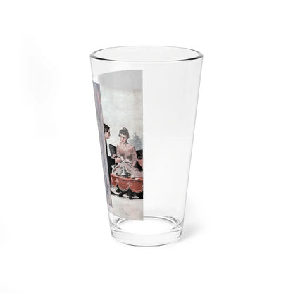 At First Sight, Cosmopolitan, April 1957 (Magazine Illustration) Pint Glass 16oz-Go Mug Yourself