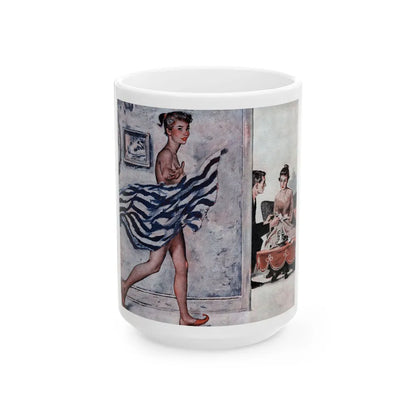 At First Sight, Cosmopolitan, April 1957 - White Coffee Mug-15oz-Go Mug Yourself