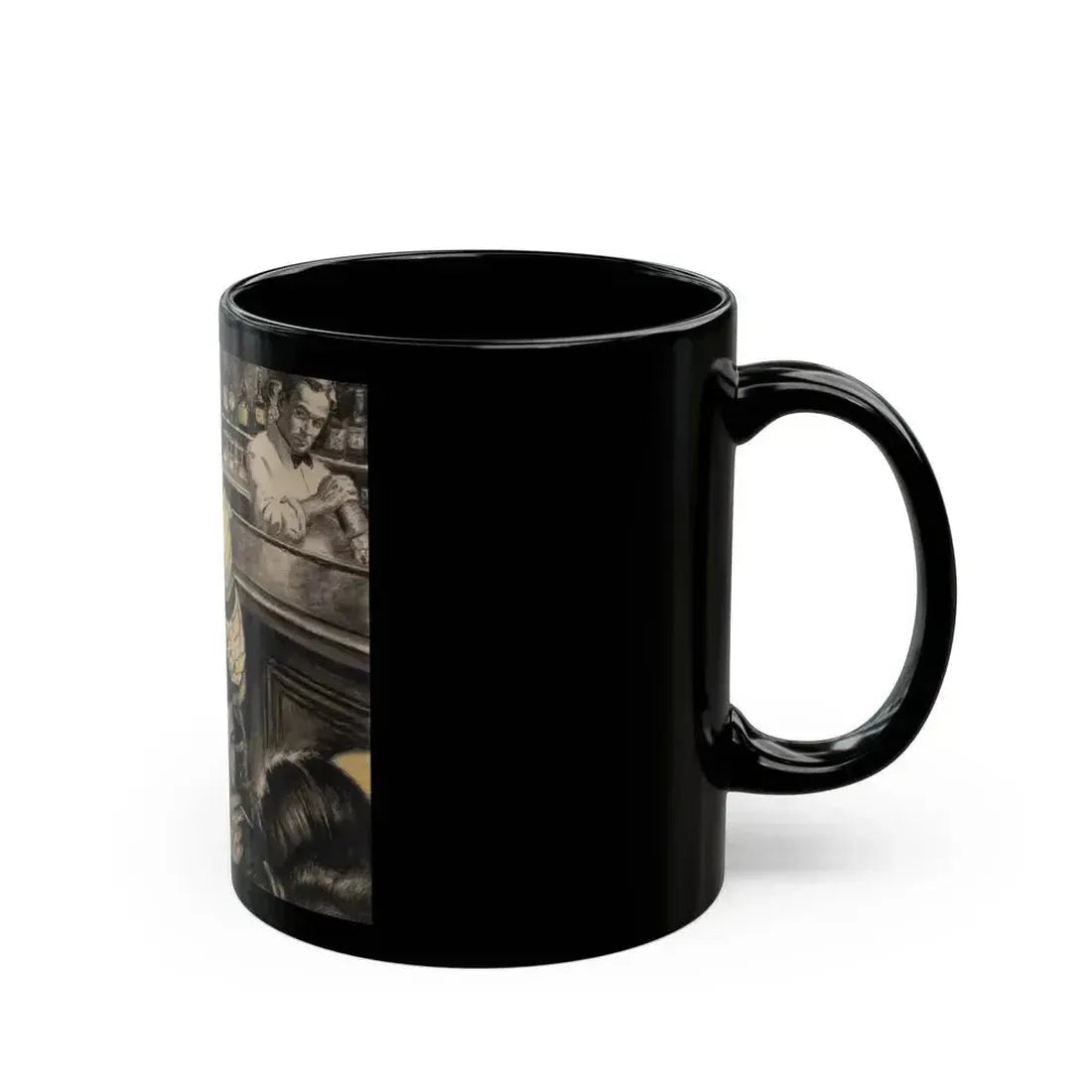 At His Best- and Worst, Redbook Magazine story illustration, December 1946 - Black Coffee Mug - Go Mug Yourself