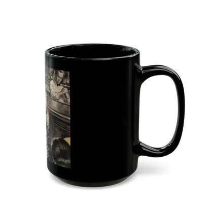 At His Best- and Worst, Redbook Magazine story illustration, December 1946 - Black Coffee Mug - Go Mug Yourself