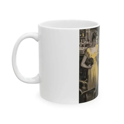 At His Best- and Worst, Redbook Magazine story illustration, December 1946 - White Coffee Mug - Go Mug Yourself