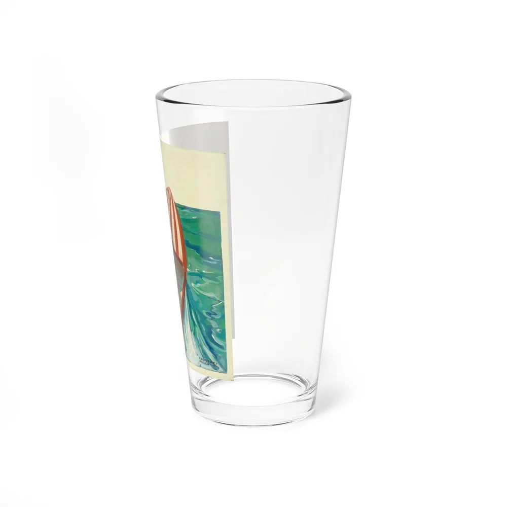 At Sea (Magazine Illustration) Pint Glass 16oz-Go Mug Yourself