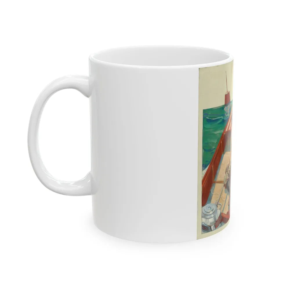 At Sea - White Coffee Mug-Go Mug Yourself