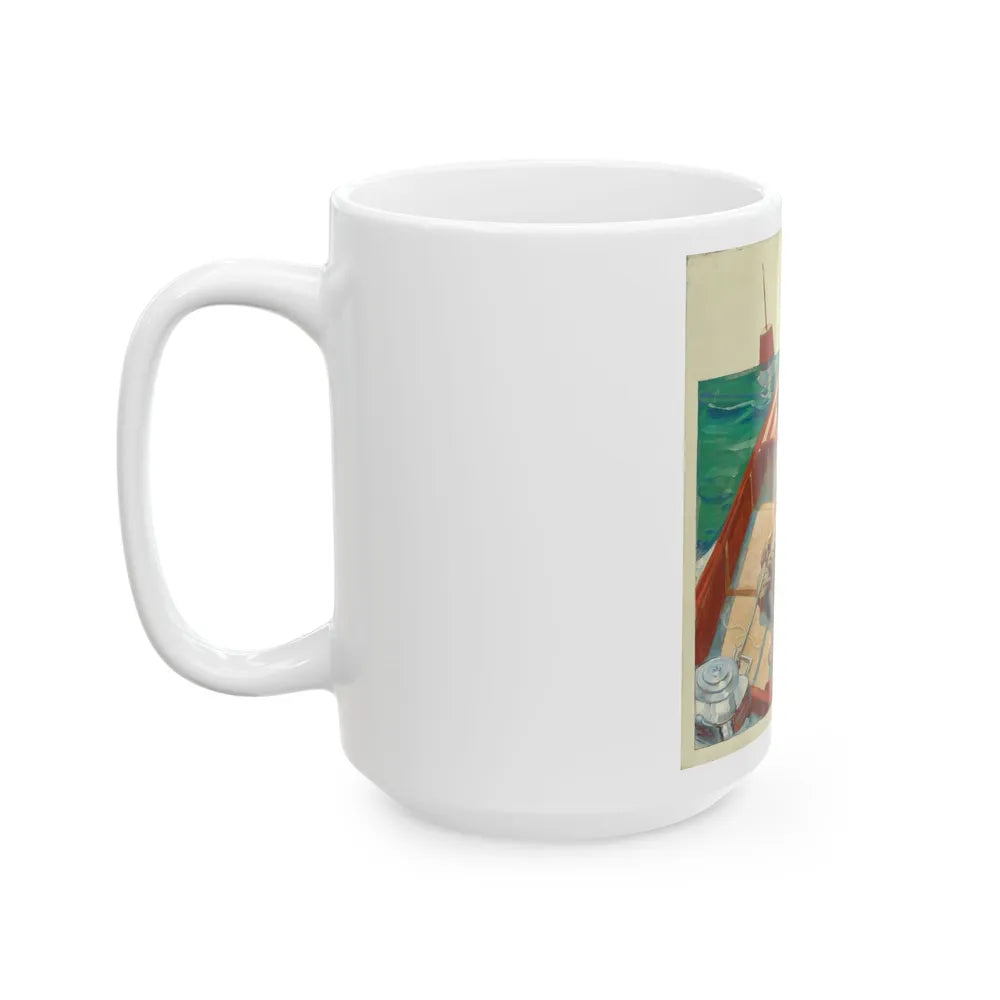 At Sea - White Coffee Mug-Go Mug Yourself