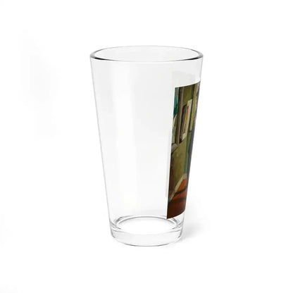 At the Art Museum (Magazine Illustration) Pint Glass 16oz - Go Mug Yourself
