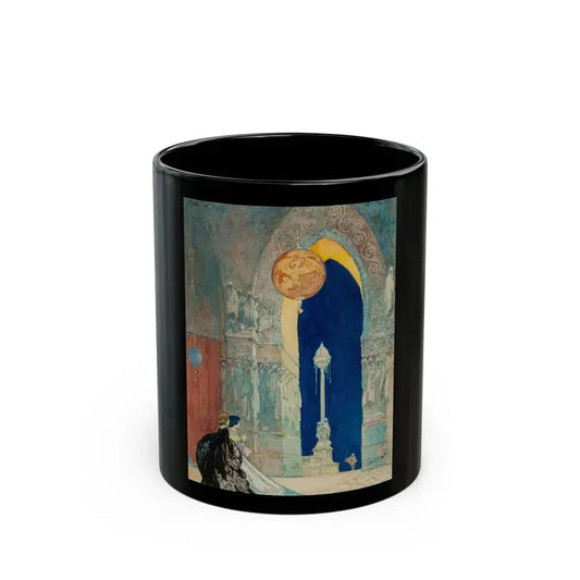 At the Ball, probable interior illustration - Black Coffee Mug 11oz - Go Mug Yourself