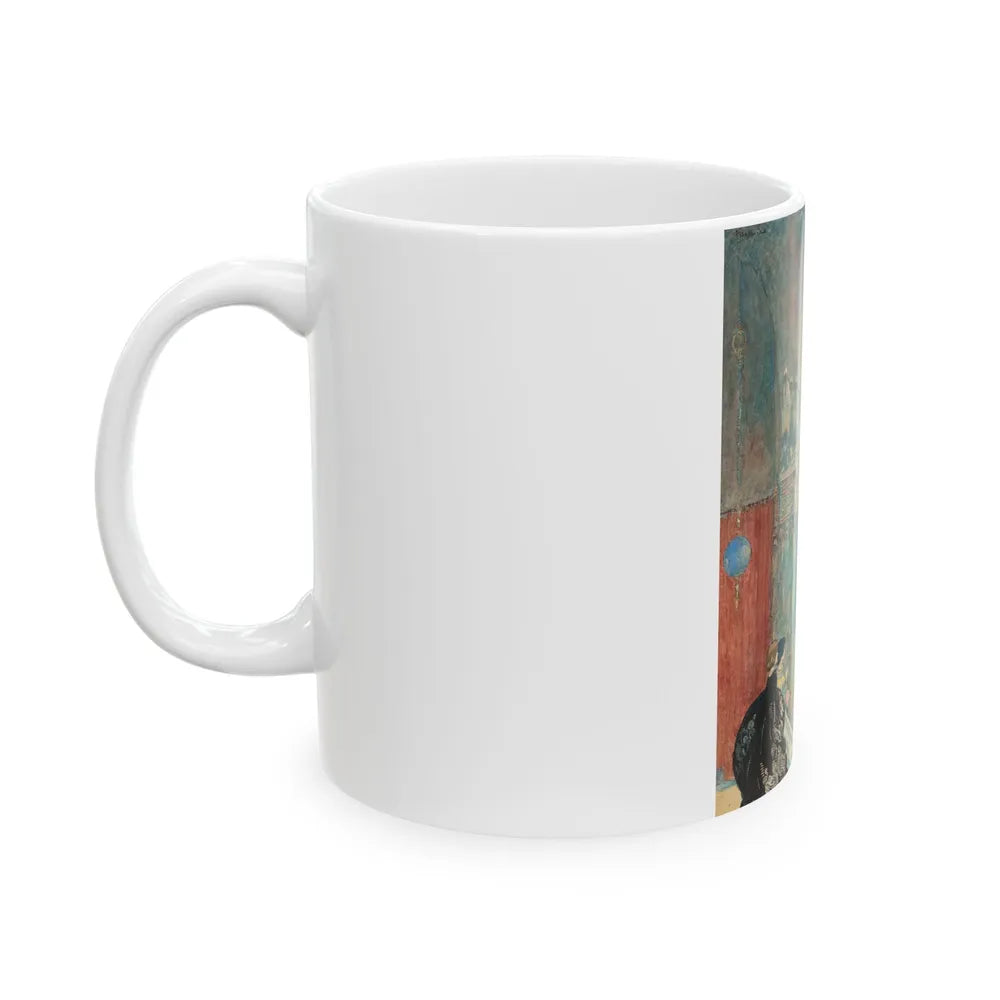 At the Ball, probable interior illustration - White Coffee Mug-Go Mug Yourself