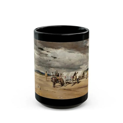 At the Camp - Black Coffee Mug 15oz - Go Mug Yourself
