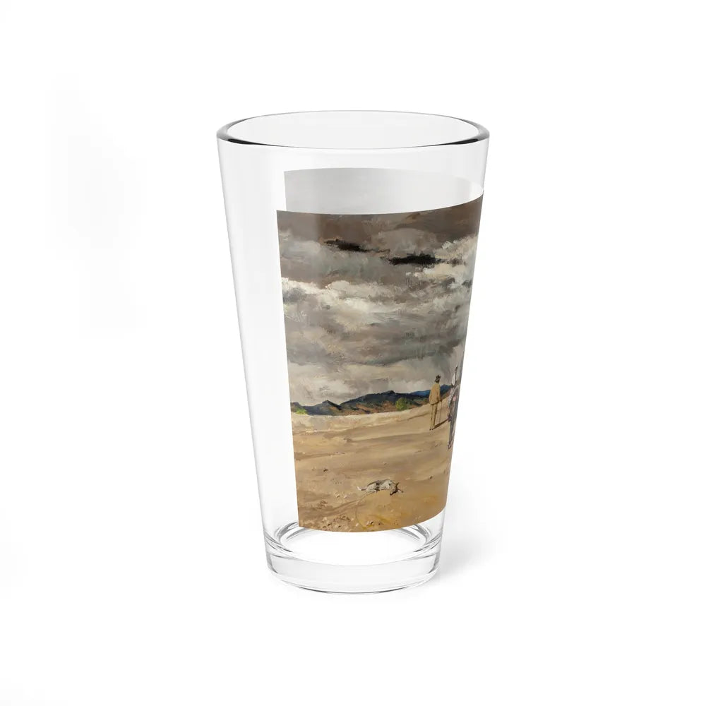 At the Camp (Magazine Illustration) Pint Glass 16oz-Go Mug Yourself