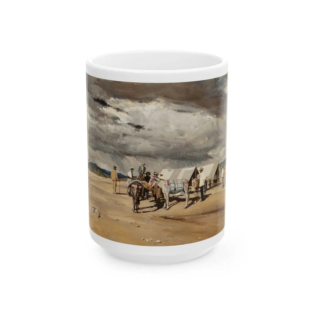 At the Camp - White Coffee Mug-15oz-Go Mug Yourself