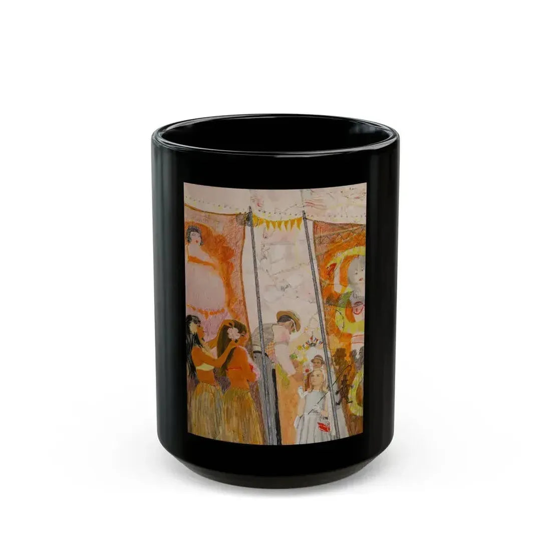 At the Circus - Black Coffee Mug 15oz - Go Mug Yourself
