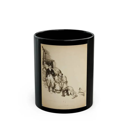 At the Circus Illustration - Black Coffee Mug 11oz - Go Mug Yourself