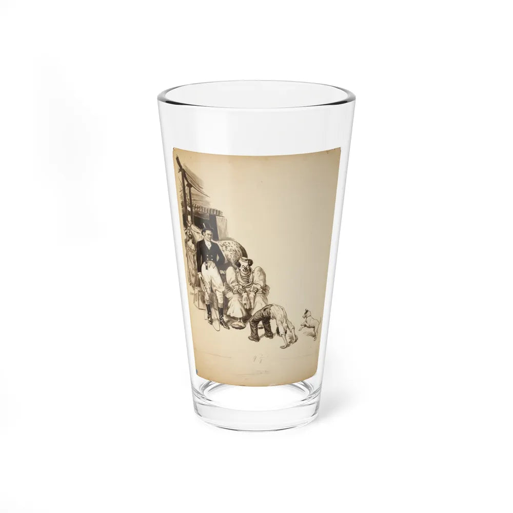 At the Circus Illustration (Magazine Illustration) Pint Glass 16oz-16oz-Go Mug Yourself