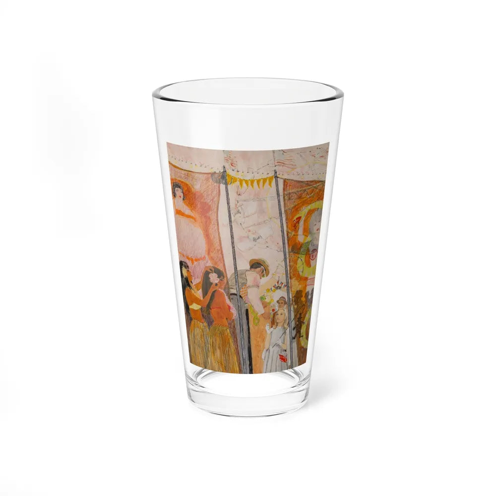 At the Circus (Magazine Illustration) Pint Glass 16oz-16oz-Go Mug Yourself