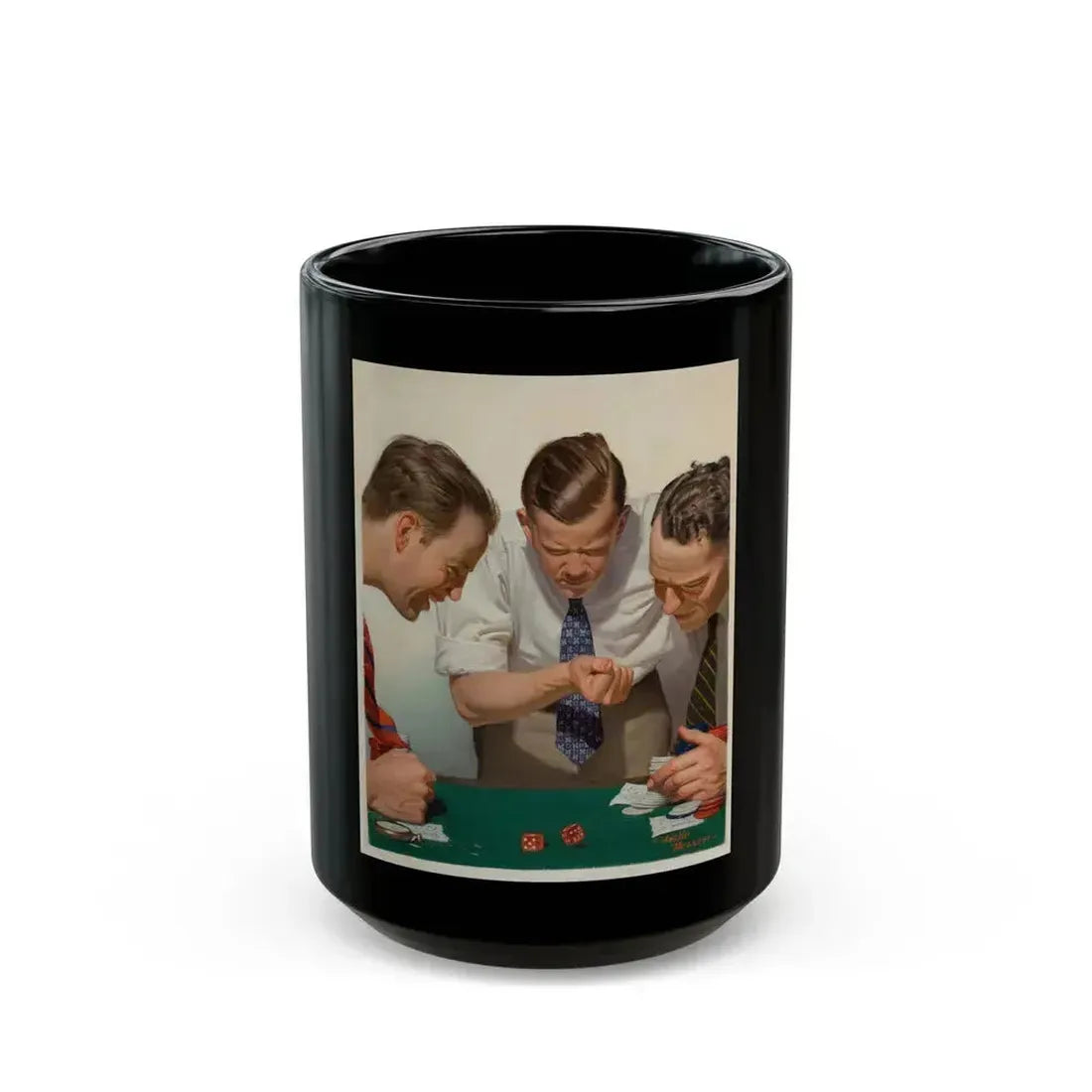 At the Cleaners, Liberty magazine cover, October 1, 1927 - Black Coffee Mug 15oz - Go Mug Yourself