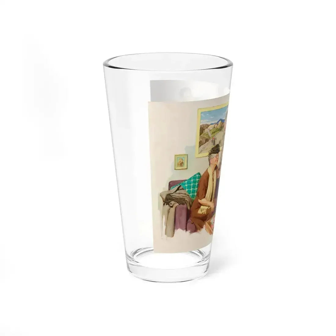 At the Doctor's Office (Magazine Illustration) Pint Glass 16oz - Go Mug Yourself