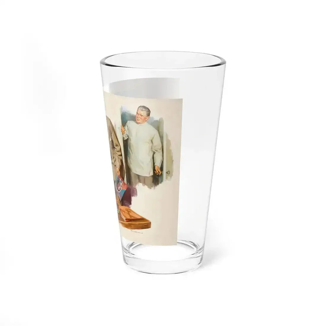 At the Doctor's Office (Magazine Illustration) Pint Glass 16oz - Go Mug Yourself