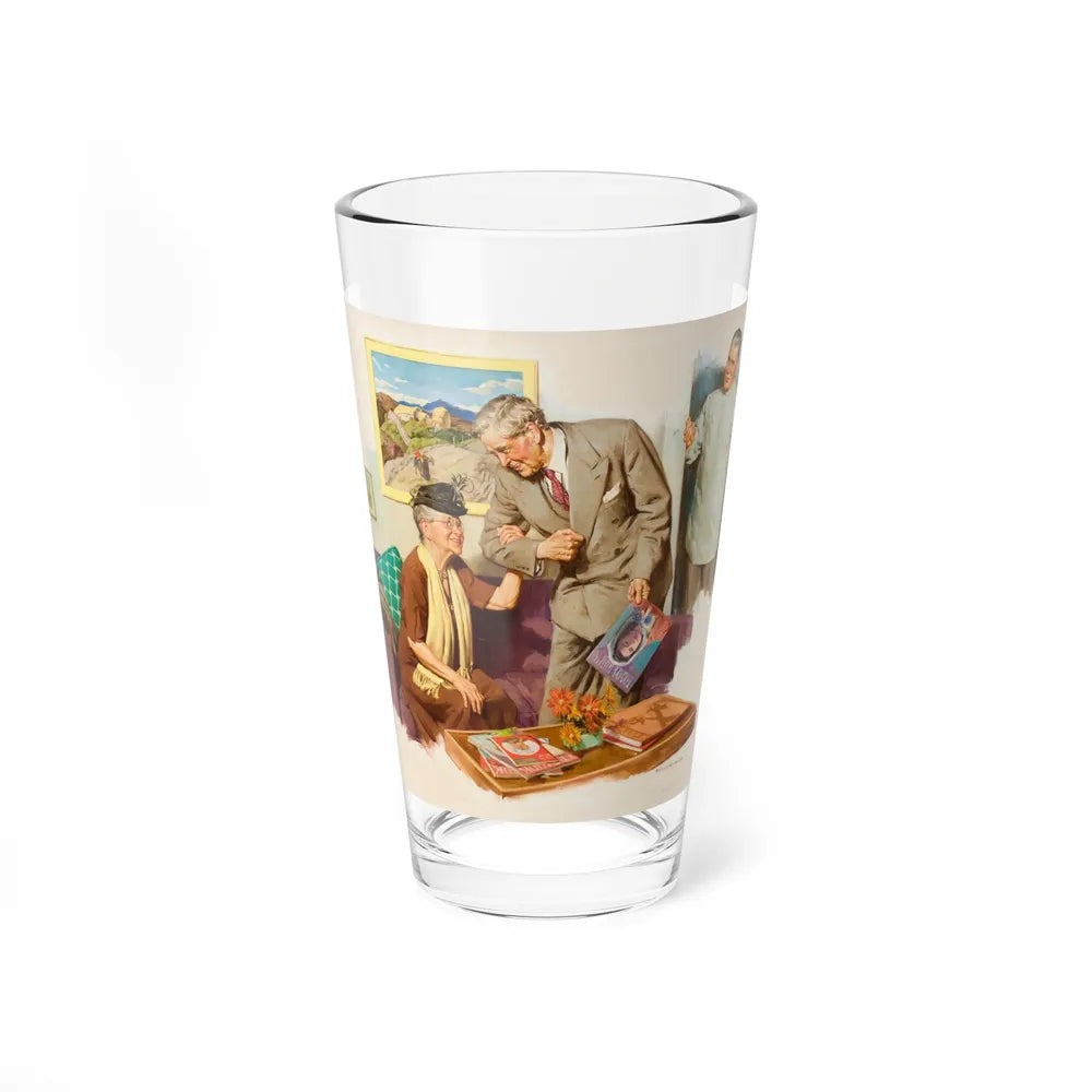 At the Doctor's Office (Magazine Illustration) Pint Glass 16oz-16oz-Go Mug Yourself