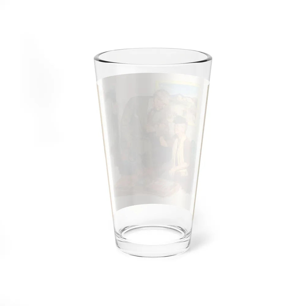 At the Doctor's Office (Magazine Illustration) Pint Glass 16oz-Go Mug Yourself