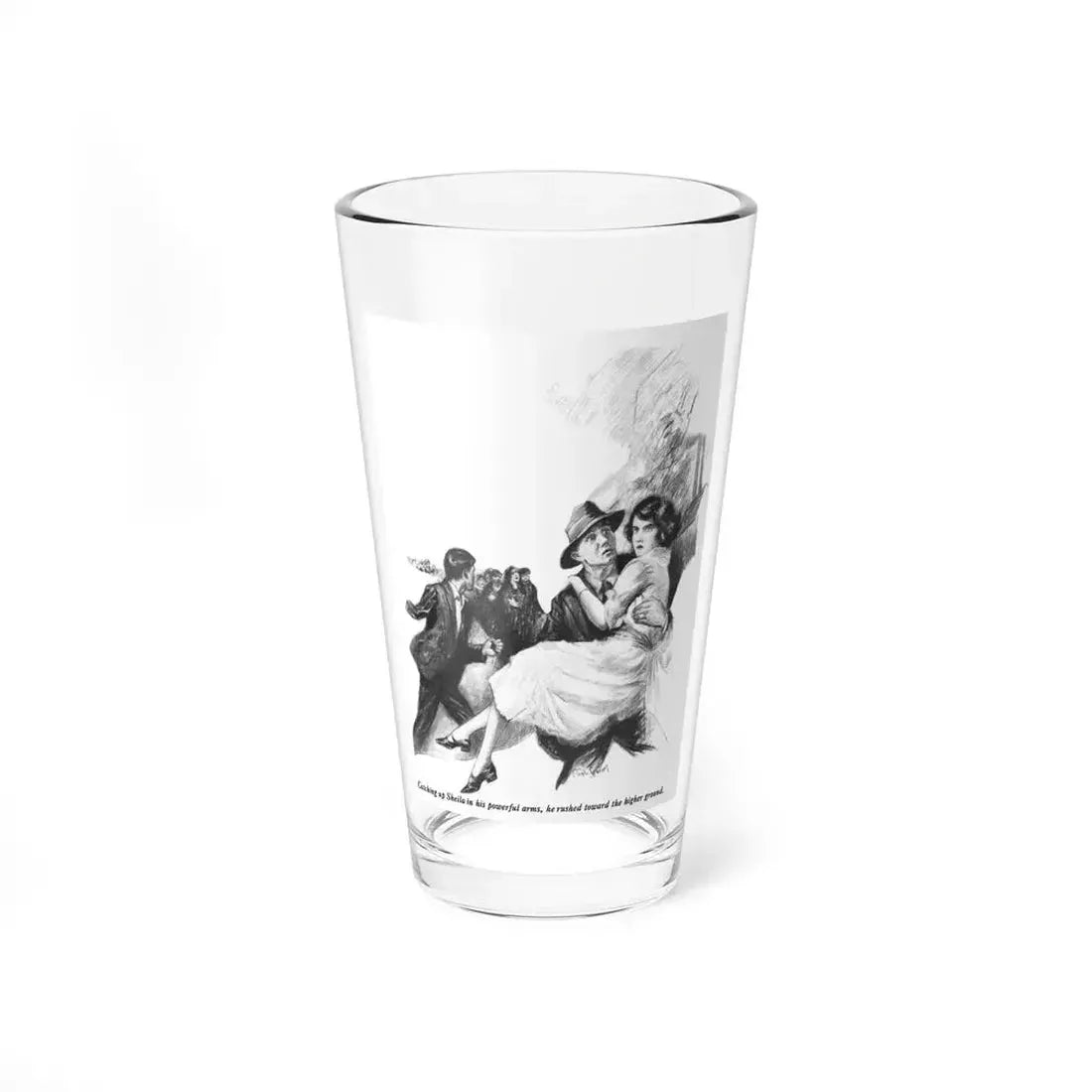 At the End of the Empty Road, The People's Home Journal, June 1922 (Magazine Illustration) Pint Glass 16oz 16oz - Go Mug Yourself